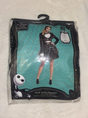 Nightmare Before Christmas Jack Skellington Adult Women’s Costume M 8-10 NIP - Image 1 of 2