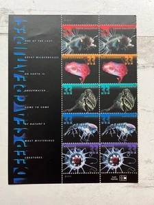 Deep Sea Creatures 10 USA 33 cent stamps - Picture 1 of 8