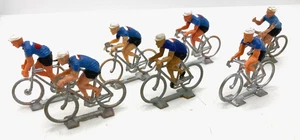 44350 COFALU / PLASTIQUE / TOUR DE FRANCE /LOT 7 CYCLISTES EQUIPE DE FRANCE 1/32 - Picture 1 of 2