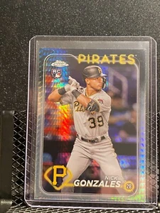 Nick Gonzales RC 2024 Topps Chrome - Prism Refractor - #72 - Pirates - Picture 1 of 2