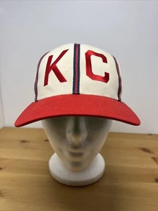 Vintage Kansas City Monarchs Mütze Kappe KC Royals 40’s verstellbar First Union Druckknopflasche - Bild 1 von 7
