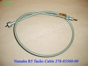 Yamaha DS7 R5 Tacho Cable 1970-72 NOS Genuine Tachometer Wire Grey 278-83560-00 - Picture 1 of 11