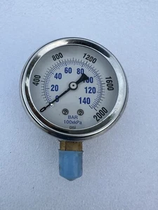 BAR 100xkpa Pressure Gauge New Open Box - Picture 1 of 6