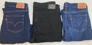 Levi's Ladies' 311 Skinny Jeans Black, Sahara & Dark Blue, Many Sizes - Picture 1 of 9