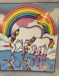 Lisa Frank Retro 3 Ring Binder 30th Birthday Markie Celeste 2021 Unicorns - Picture 1 of 7