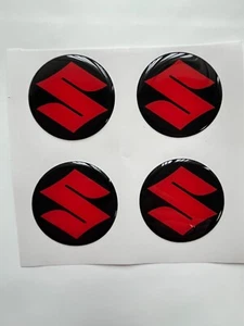 4x Suzuki Aufkleber für Radnabenkappen Selbstklebende Embleme für Felgen - Bild 1 von 7