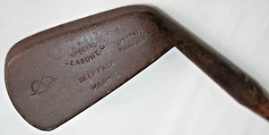 W Bell Leasowe GC Deep Face Mashie with hickory shaft - Picture 1 of 8