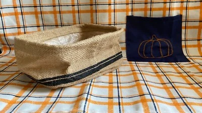 Set of 4 Burlap baskets - Image 1 of 3