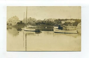 Harwich Port MA Mass Vintage RPPC Foto Postkarte, Häuser, "gerissener kleiner Hafen" - Bild 1 von 3