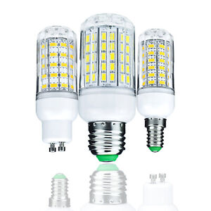 E27 E14 E12 E26 LED Corn Light Bulb 5730 SMD 30W - 90W Equivalent Bright Lamp SS