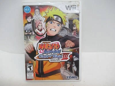 Naruto Shippuden Clash Of Ninja Revolution III (3) WII Video Game Cartridge - Image 1 of 3