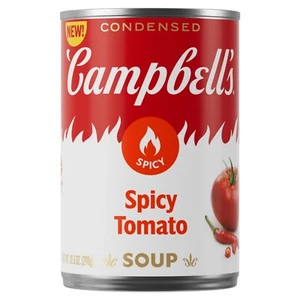 Campbell's Condensed Spicy 🌶️ Tomato Soup, 10.5 oz Can (Pack of 4) - Picture 1 of 6