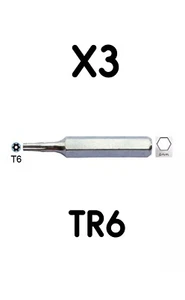 T6H Torx TR6 Security Screwdriver Bits for Apple Mac mini Late 2014 System 4 Hex - Picture 1 of 4