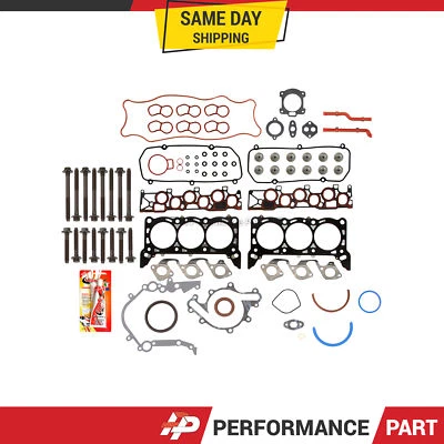 全垫圈套装头螺栓适用于 01-04 福特 E150 E250 F150 4.2L VIN 2 OHV 12V — 第 1/4 张图片