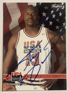 Shaquille Shaq O’Neal USA Dream Team Skybox Basketball 1996 Autograph Card COA - Picture 1 of 3