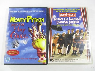 Monty Python DVDs The Holy Grail & And Now For Something Completely Different VG - Image 1 of 4