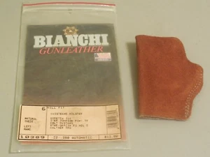 #6 Bianchi 22/380 Auto Suede Waistband Holster LH Beretta A21 Colt Star Walther - Picture 1 of 3