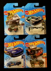 (4) Mattel Hot wheels 2019 treasure hunts A, M, K...1(Int)card...unOpened - Picture 1 of 5