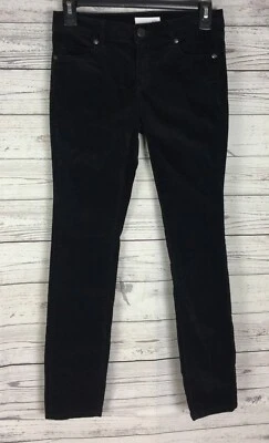 Calça Ann Taylor LOFT Feminina Preta Moderna Skinny Macia Veludo Tamanho 24/00 - Imagem 1 de 4