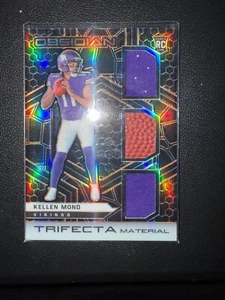 2021 Panini Obsidian - Trifecta Material Kellen Mond #TM-KM Electric Etch Orange - Foto 1 di 2