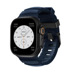 Silicone Sport Strap For Apple Watch Ultra 10 9 Ultra2 SE 8 7 6 5 4 3 2 1 Bands - Picture 1 of 46