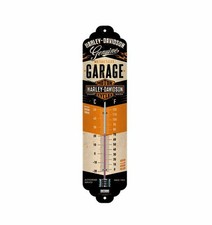 Harley-Davidson Thermometer 'Garage' NA80313 Stahlblech Celcius & Fahrenheit