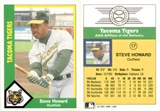 Steve Howard 1990 CMC Tacoma Tigers Baseball Card 17  Tacoma Tigers