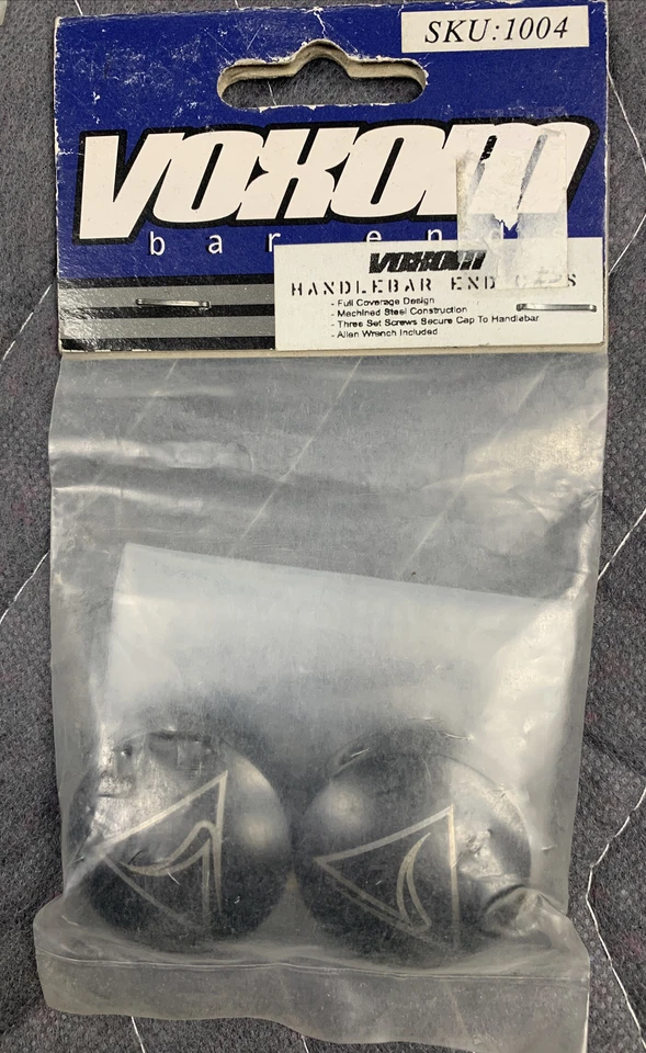 VOXOM MANUBRIO ESTREMITÀ METALLO NERO. SCUOLA MEDIA. BMX. NOS - Immagine 1 di 1