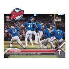 Texas Rangers Win World Series - 2023 MLB TOPPS NOW Card 1078 Presale