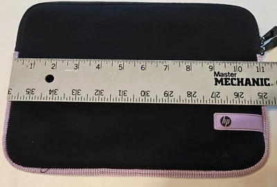 HP 1000 Mini Black  Neoprene Purple Trim  Carrying Case Sleeve - Image 1 of 4