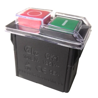 CK-1 125V 10(8)A 4Pin Waterproof Electromagnetic Pushbutton Switches for Grinder