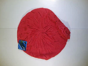 Njomni Fashion Accessories Winter Ski Beret Hat Warm Beanie Pink French English - Foto 1 di 1