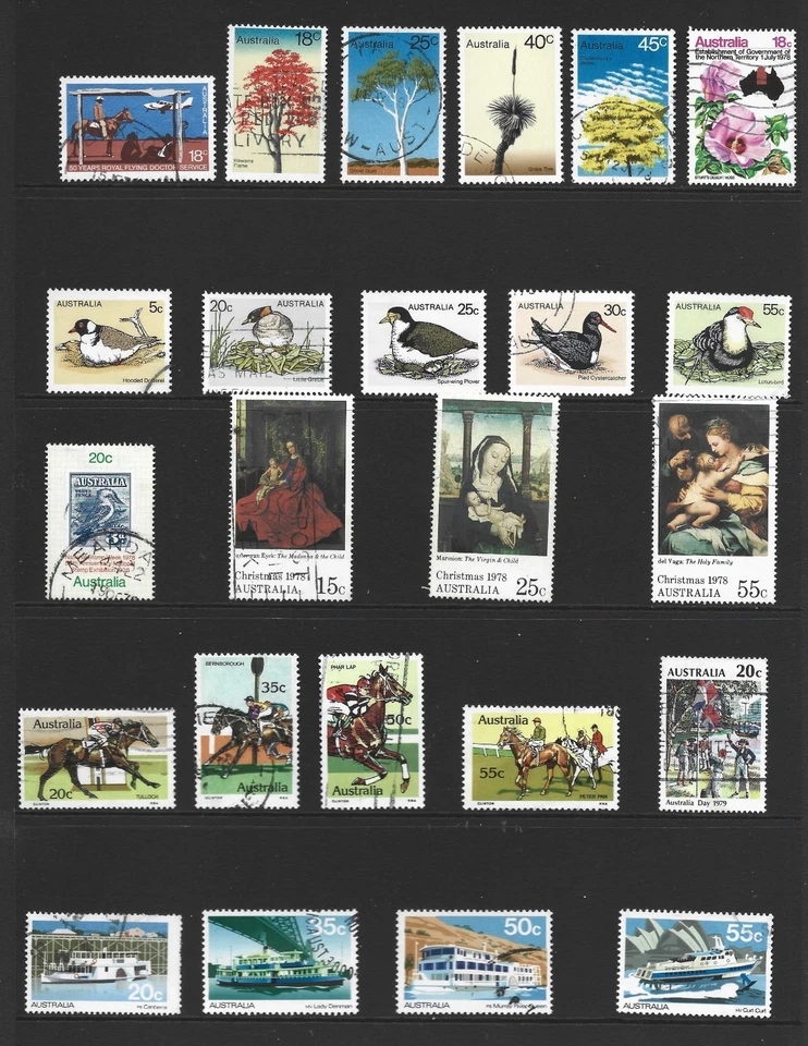 Selection 24  Australian Stamps Used - Image 1 of 1