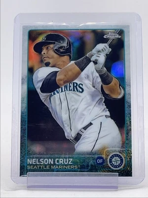 NELSON CRUZ 2015 TOPPS CHROME BASEBALL REFRACTOR MARINERS Q3152 - Image 1 of 2