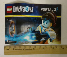 LEGO Dimensions Portal 2 #71203 Instruction Book Manual ONLY