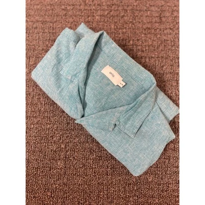 Camisa Onia S/S Para Hombre XL/TG Mezcla de Lino Manga Corta Abotonada Foto 1 de 4