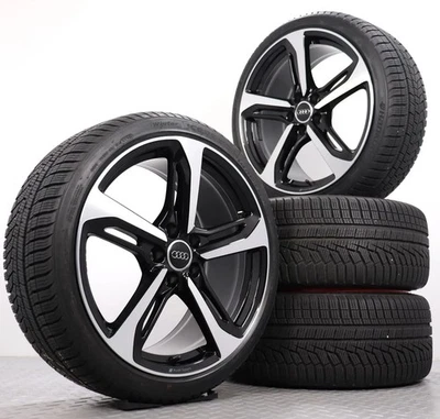 Winterräder 19Zoll Audi TT TTS 8S Original Felgen AUDI SPORT Winterreifen 7,5mm - Bild 1 von 4