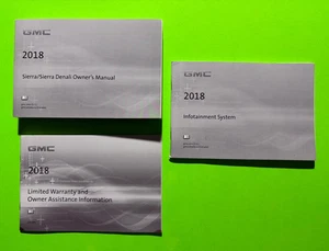 2018 GMC SIERRA / SIERRA DENALI Factory Owners Manual Set w/ NAV *OEM* - Picture 1 of 15