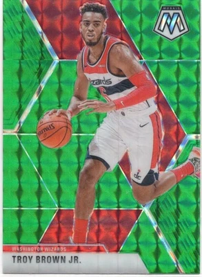 2019-20 Panini Mosaic - Troy Brown Jr. #162 Green Prizm - Image 1 of 2