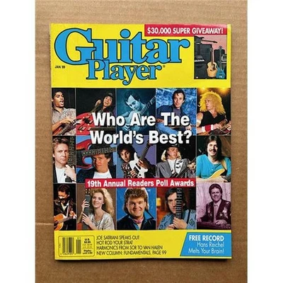 VARIOUS GUITAR 1989 GUITAR PLAYER MAGAZINE JANUARY 1989 - READERS POLL AWARDS wi - Image 1 of 2