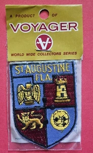 3- Early Vintage 1960s VOYAGER Collector Series Patch ST AUGUSTINE FLA. Florida  - Bild 1 von 2