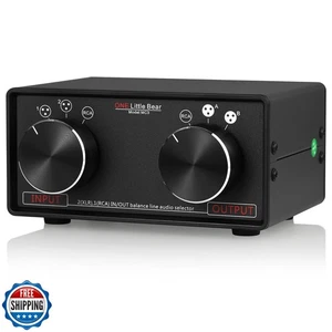 Nobsound Little Bear MC3 3-IN-3-OUT XLR Symmetrisch/RCA Stereo Konverter Audio S - Bild 1 von 5