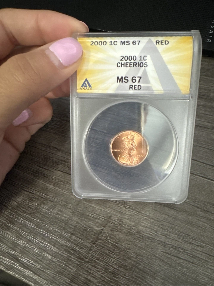 2000 1c Cheerios Penny MS67 RED!  Rare, Low Pop, Unique - Image 1 of 2