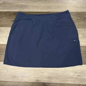Orvis Skort Damen Gr. XL marineblau leicht feuchtigkeitsableitend Reißverschlusstasche gebraucht, in einwandfreiem Zustand - Bild 1 von 9