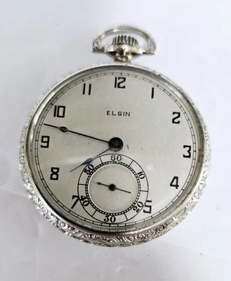 1925 Elgin National Watch Co Gr 303 Serial 28140555 12s 7j WORKING - Image 1 of 4