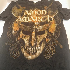 Amon Amarth Raise The Flag Tour Grafik Band T-Shirt Größe Large Death Metal - Bild 1 von 4
