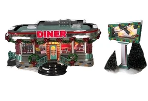 Vintage Department 56 Shelly's Diner Original Snow Village Lights Up #55008 - Picture 1 of 6