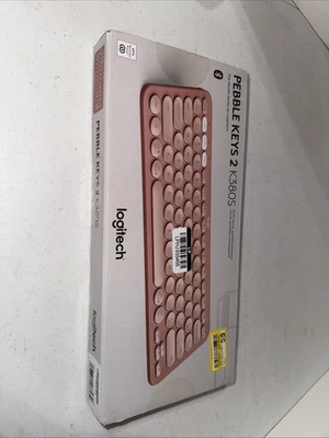 Logitech K380 Multi Device Bluetooth Scissor Keyboard - Pink Sealed - Image 1 of 2