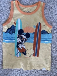 Baby Gap Boys  Disney Miki Mouse Tank Top T-shirt Yellow size 5  - Picture 1 of 6