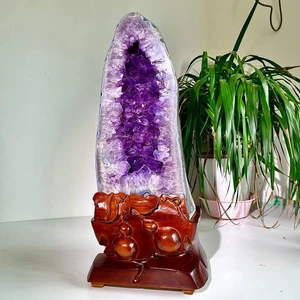 50.4LB Natural Brazilian amethyst cave cornuclium/noble/fortune/decoration - Picture 1 of 20